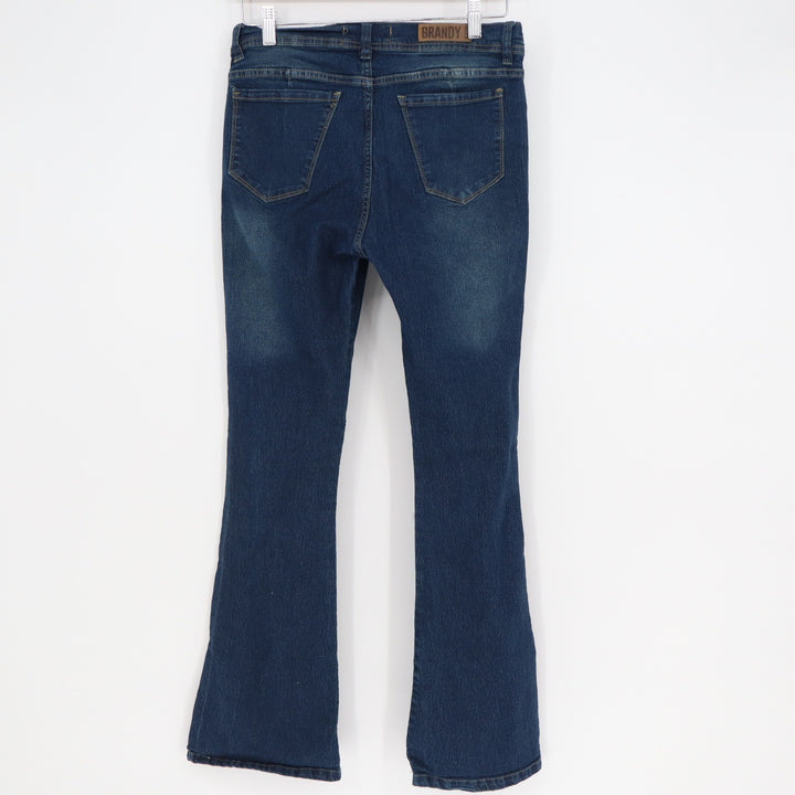 Brandy Jeans Womens Dark Blue Wash Flare Bootcut Denim Pants Size 44 Argentina