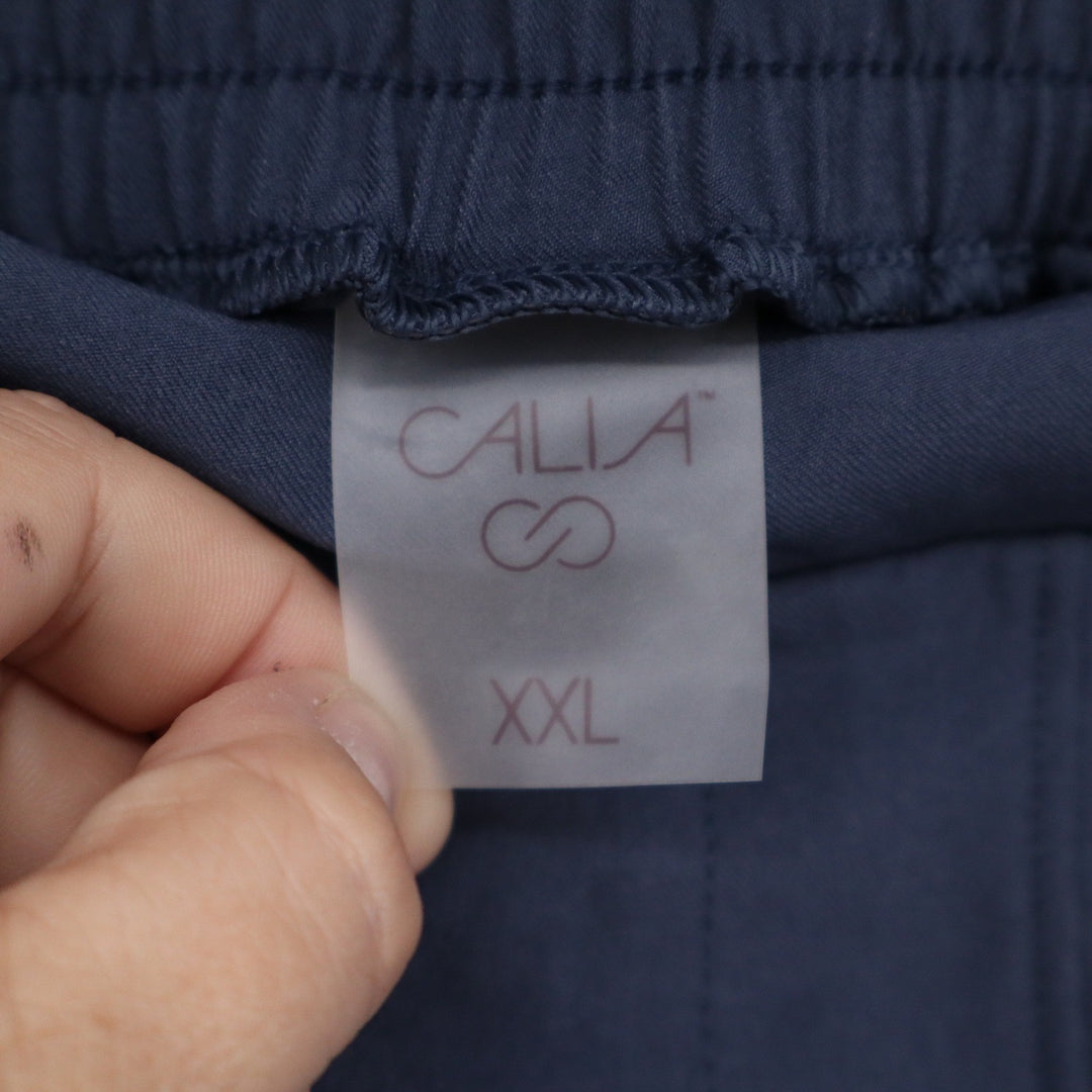 Calia Womens On the Fly Short 5" Inseam Ardosia Slate Blue XXL