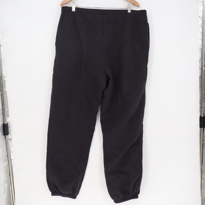 American Giant Sweatpants Men's 2XL Black Cotton Fleece Drawstring Waist Tapered