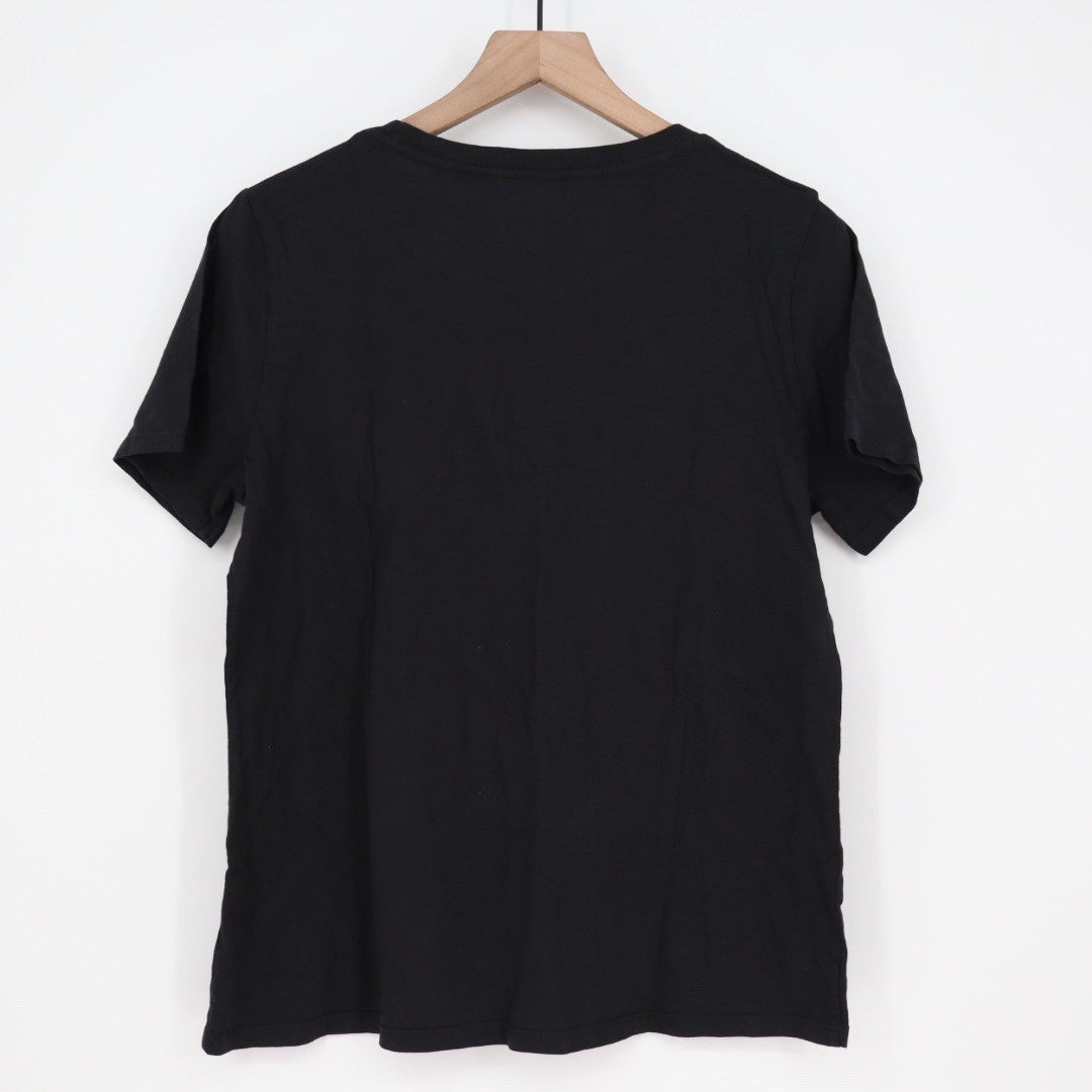 American Giant Classic Black Cotton Crew Neck T Shirt Size L Made in USA