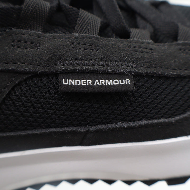 Under Armour Essential Heritage Black White Sneakers Women's Size 8