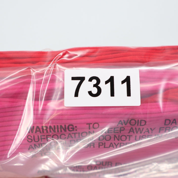 Naked Wardrobe Pink Red Colorblock Ribbed Racerback Bodycon Midi Dress Large