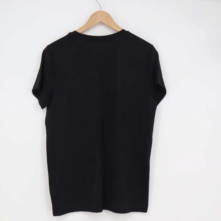 Lucky Brand David Bowie Graphic T-Shirt Black Gold Foil Logo Rock Tee Large