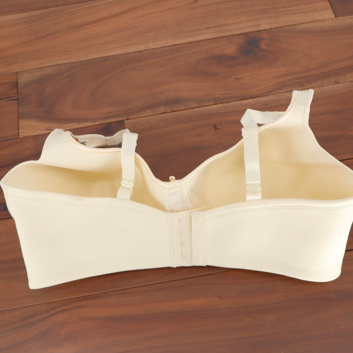 Vanity Fair Body Caress Full Coverage Wireless Bra 38DD Cream Adjustable Strap