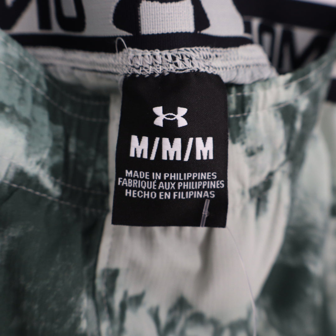 Under Armour Mens Vanish Woven 6in Print Shorts Green Tie Dye Medium