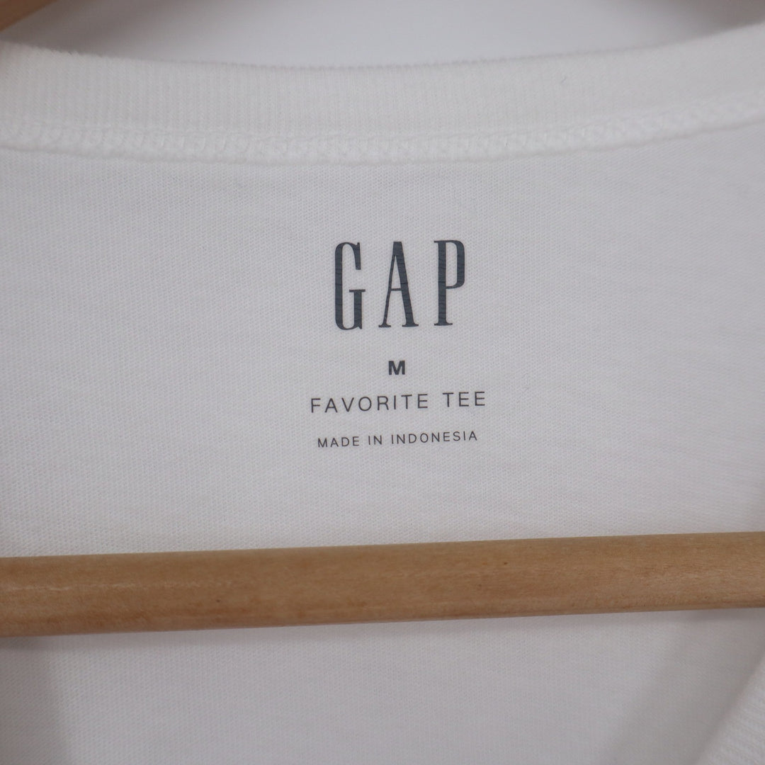 GAP Favorite Tee Womens Medium White Lemon Graphic Print Short Sleeve T-Shirt