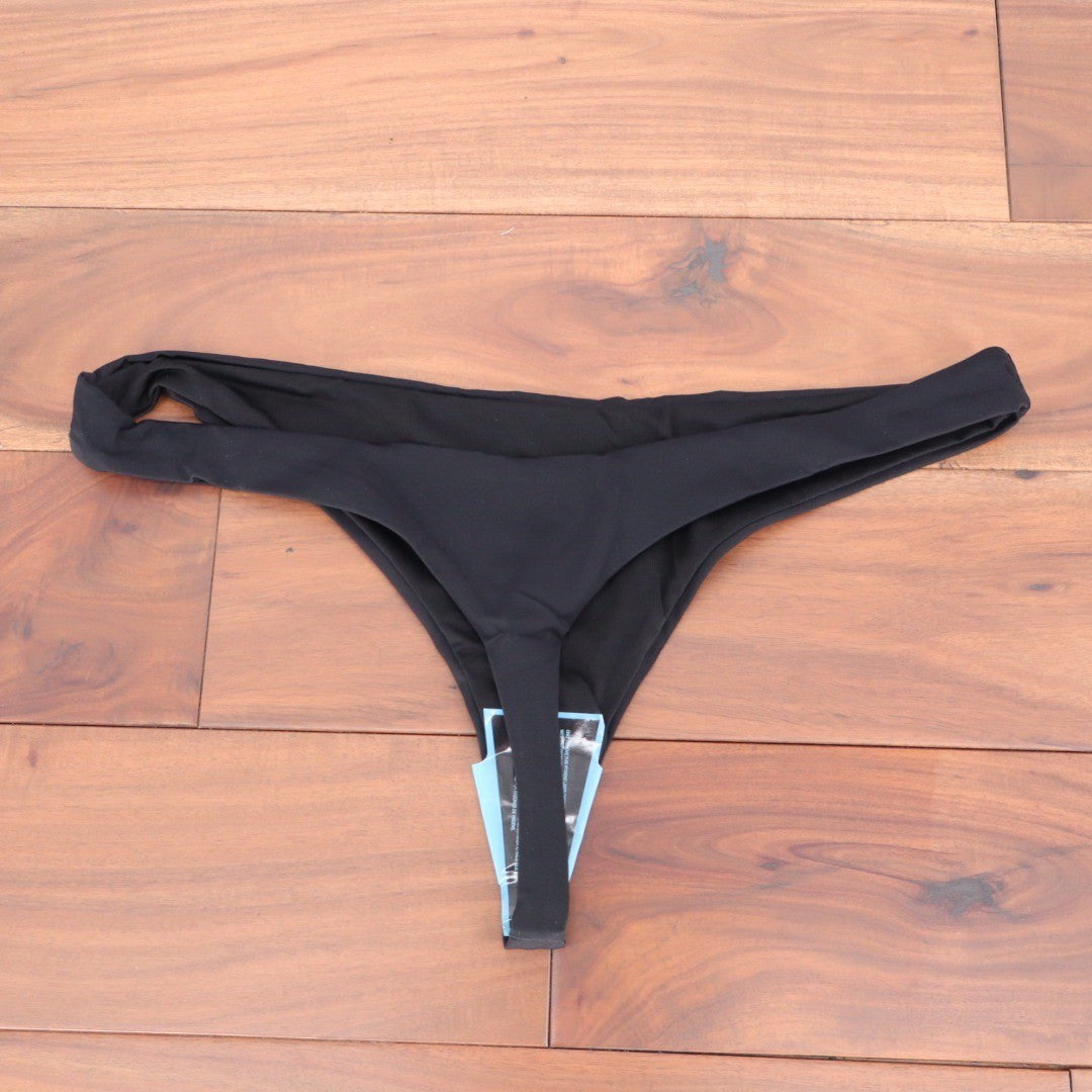 ASOS DESIGN Recycled Mix and Match Thong Bikini Bottom Black UK 14 US 10