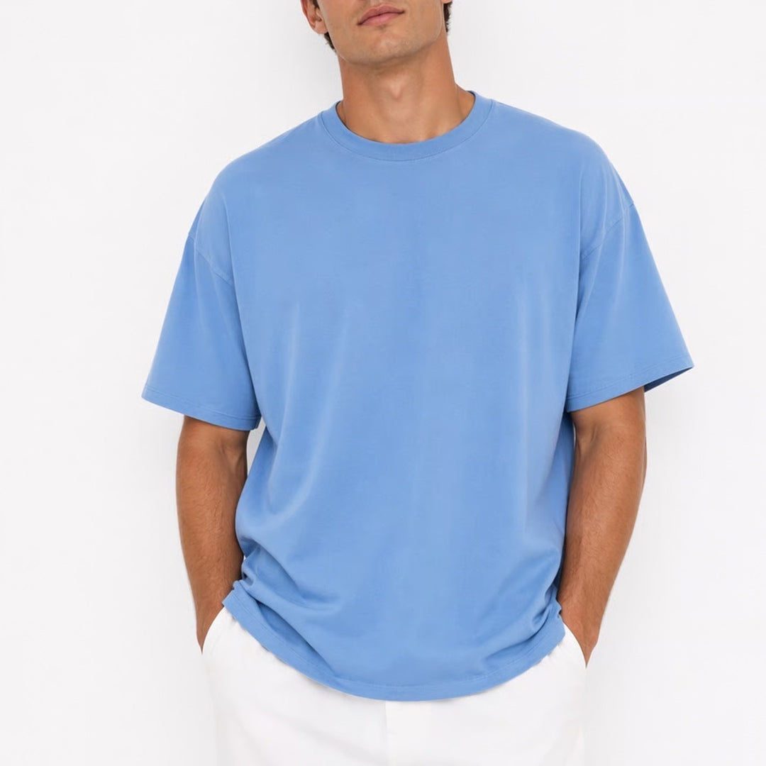 Gildan DryBlend T Shirt Adult XL Blue Cotton Crew Neck Short Sleeve Casual Tee