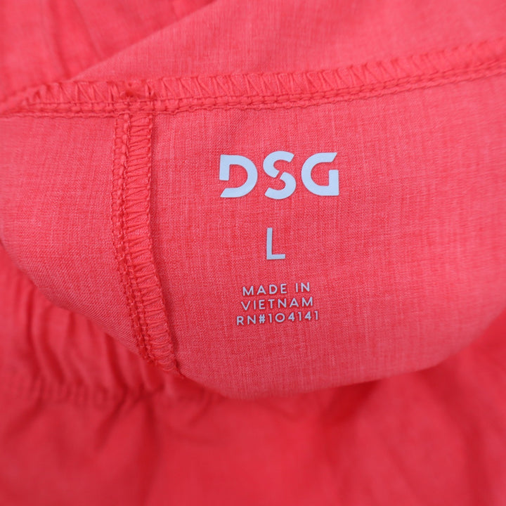 DSG Mens 8 Inch Agility Short Cabana Coral Heather Orange Athletic L