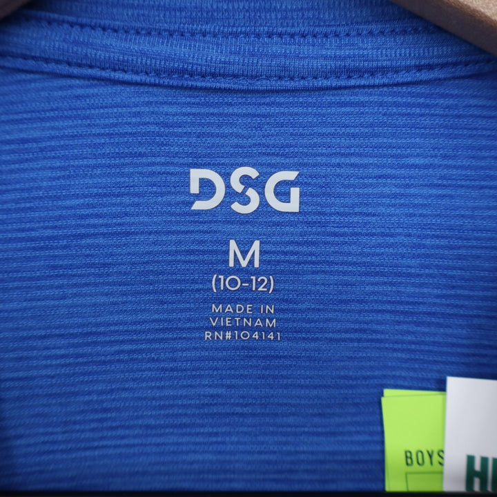 DSG Boys Movement Tee Royal Blue Heather Short Sleeve Athletic Shirt M 10-12