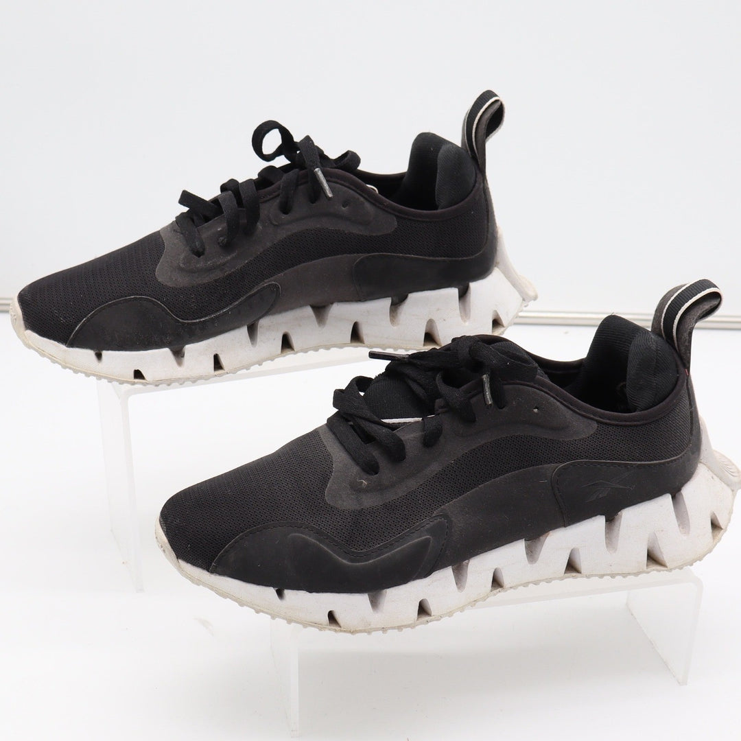 Reebok Zig Dynamica 3 Mens Black White Running Shoes Size 9