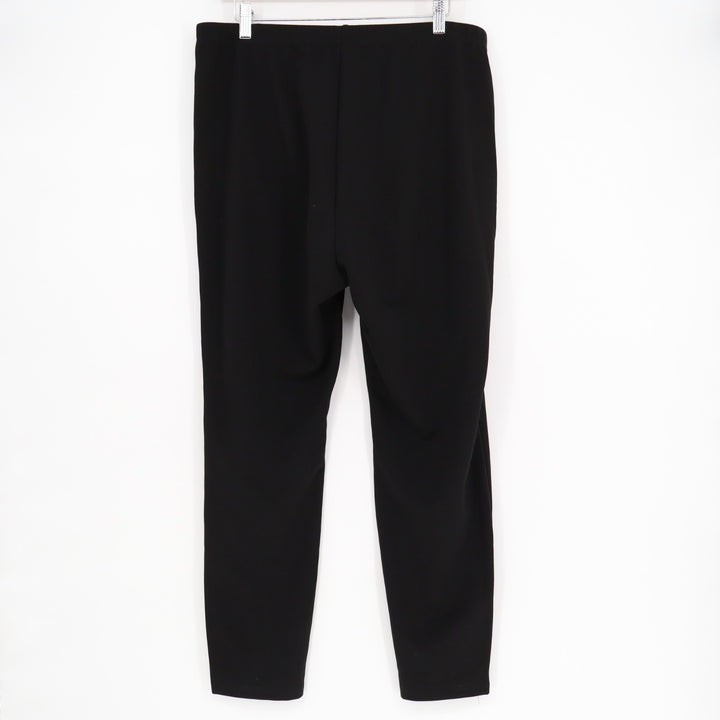 Shein Curve Ponte Pants Womens 2XL Black Stretch High Rise Elastic Waist Tapered