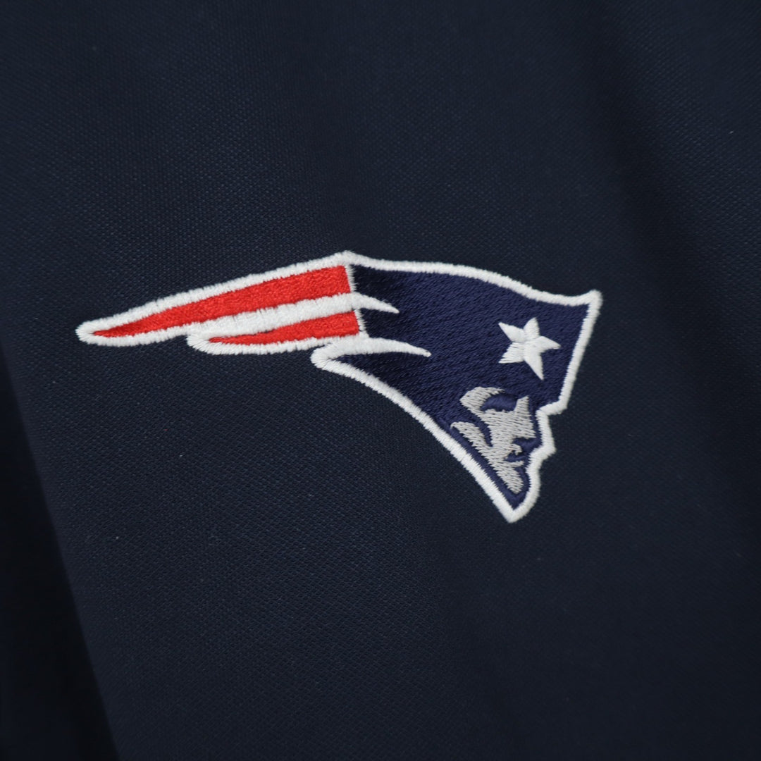 Antigua New England Patriots NFL Quarter Zip Pullover Navy Grey Red Mens XXL