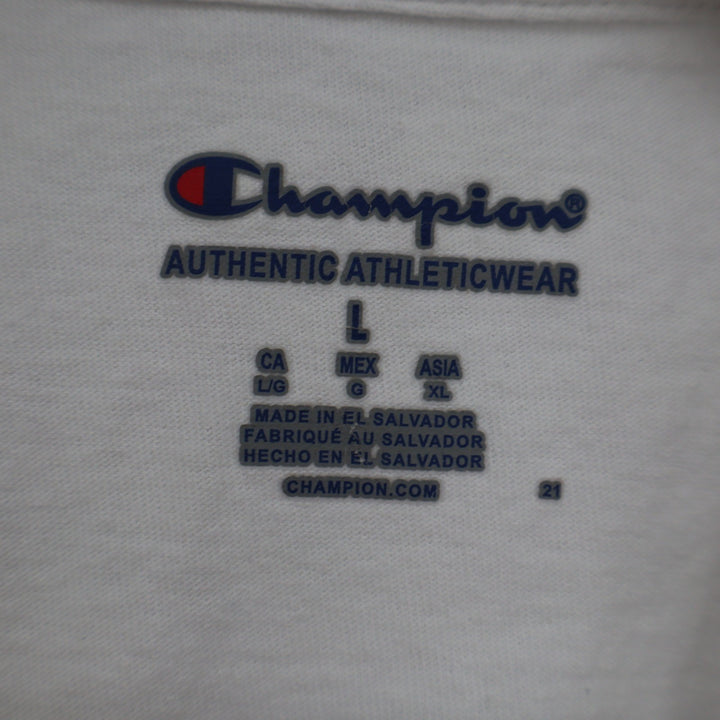Champion Penn State Nittany Lions Long Sleeve T-Shirt Cream Mens Large
