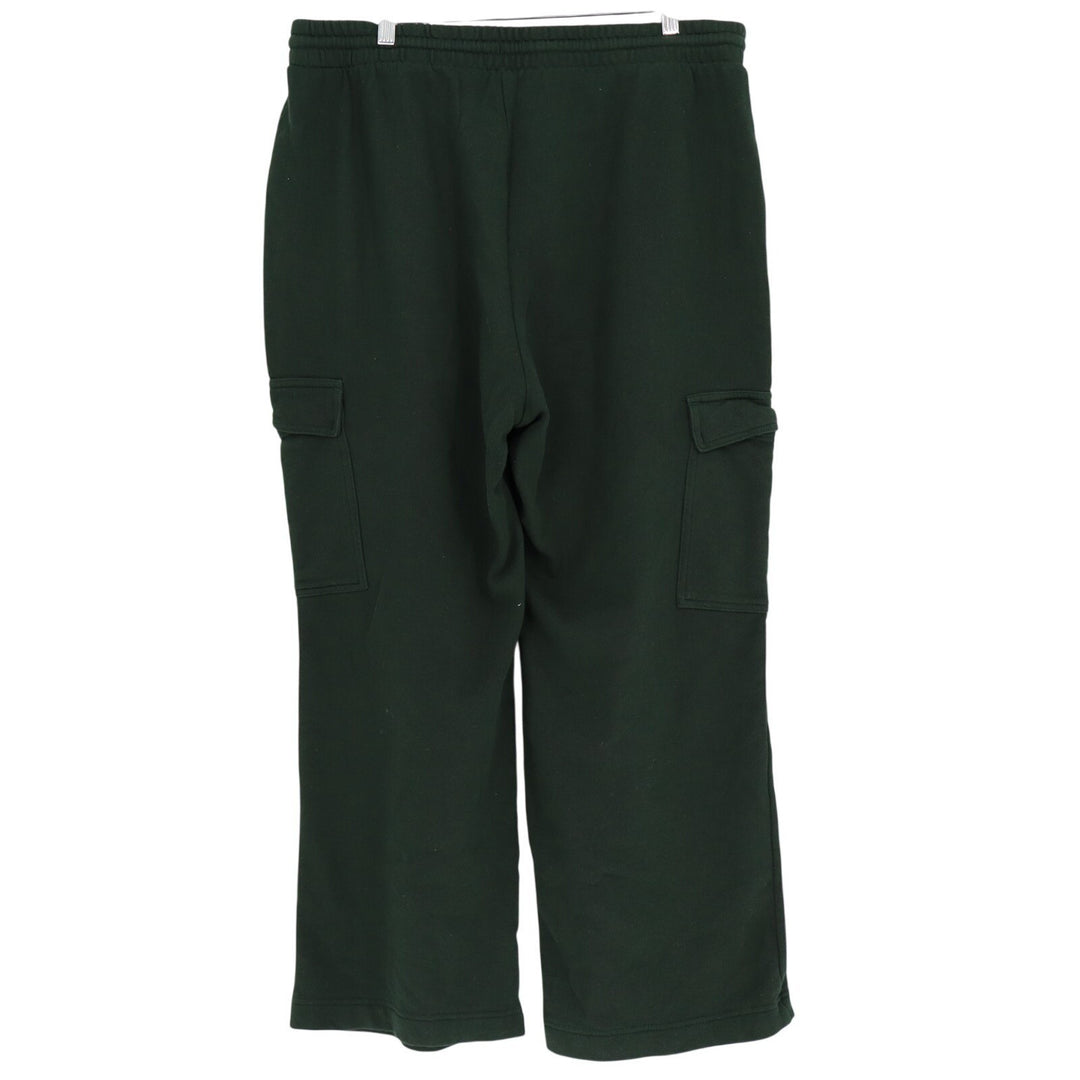 Old Navy Socomfy Sweatpants Womens XL Olive Green Cotton Cargo Pockets Wide Leg