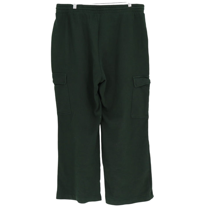 Old Navy Socomfy Sweatpants Womens XL Olive Green Cotton Cargo Pockets Wide Leg