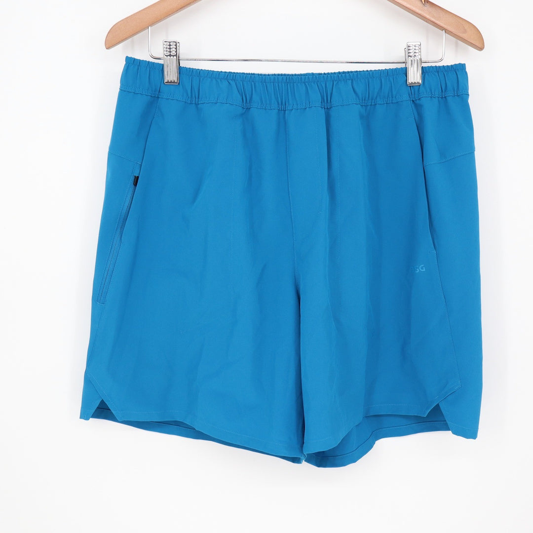 DSG Mens 6" Agility Short Blue Gleam Athletic Gym Training Shorts Medium