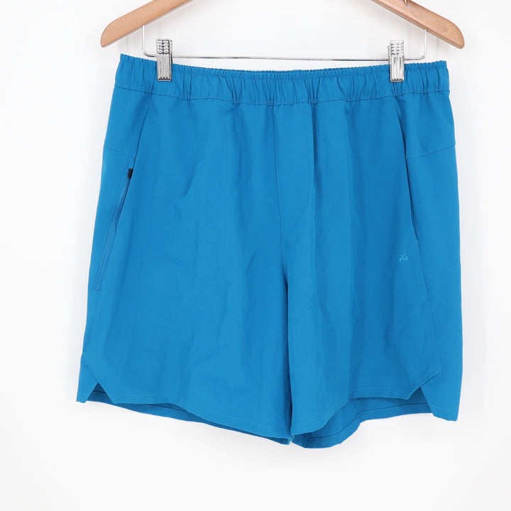 DSG Mens 6" Agility Short Blue Gleam Athletic Gym Training Shorts Medium
