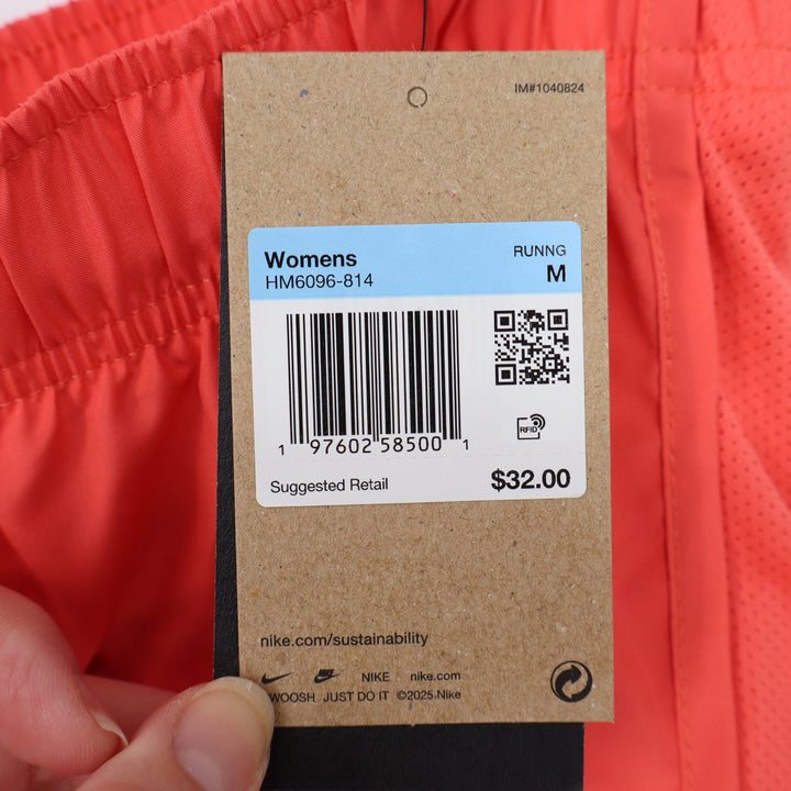 Nike Tempo Womens Dri-FIT Running Shorts Coral Orange Size M