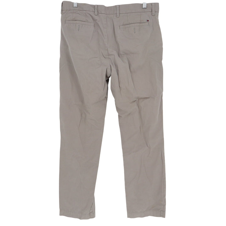 Tommy Hilfiger Mens Tailored Fit Chino Pants Tan Khaki 100% Cotton 34x32 (29)