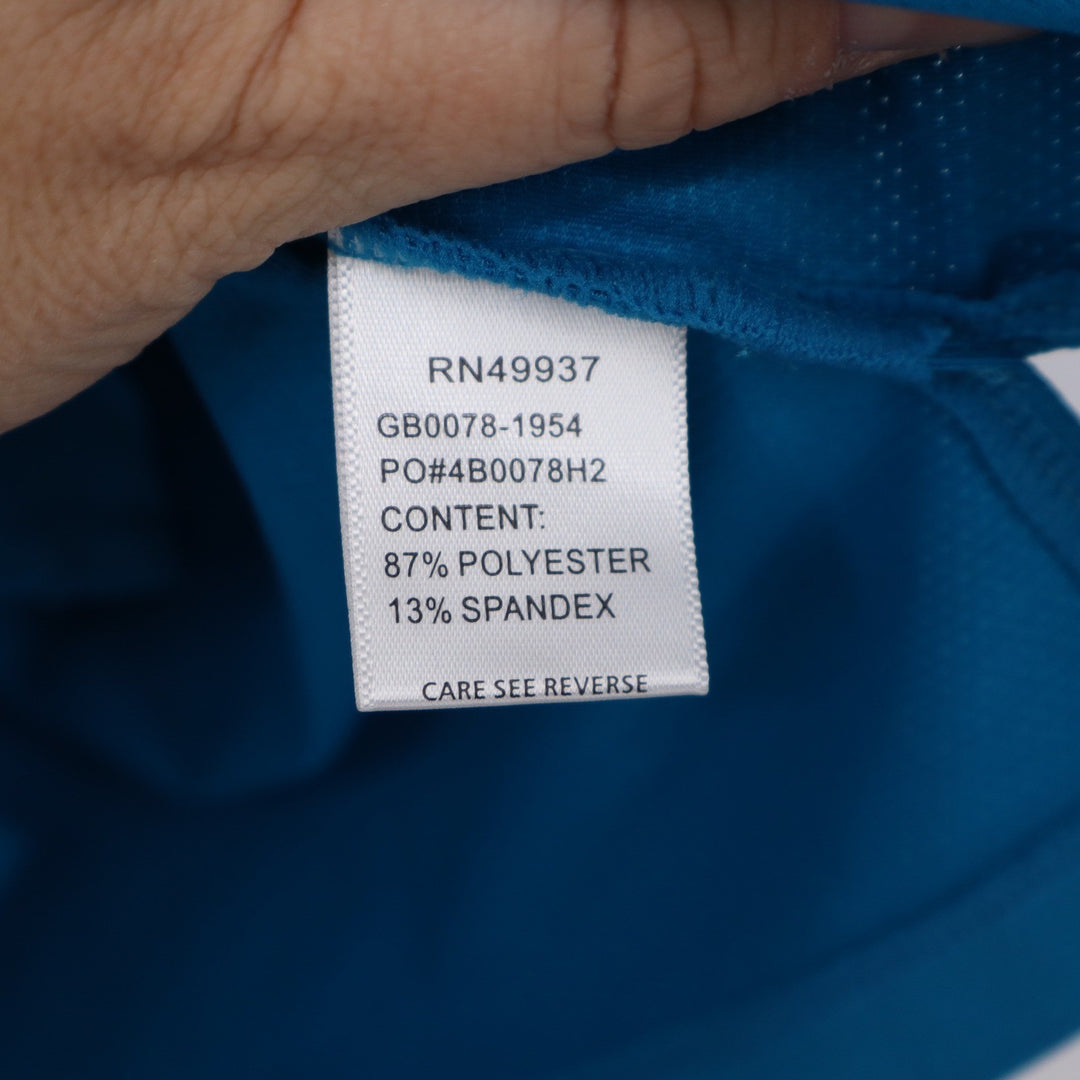 Tail Activewear Bonner SS Golf Top Mykonos Blue Quarter Zip Mock Neck Small NEW