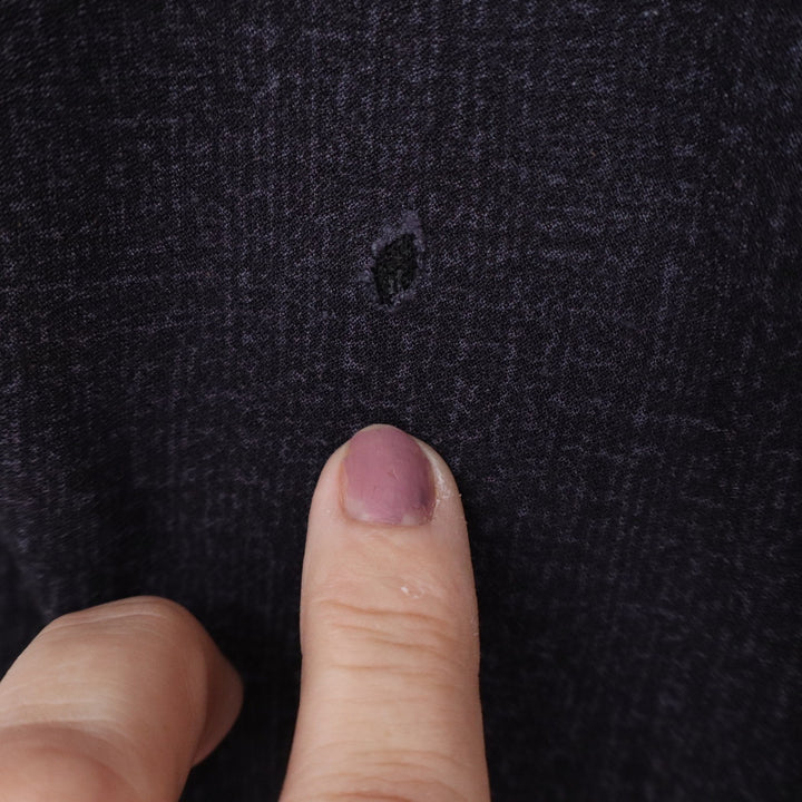 YiTong Black Textured Knit Tapered Pants Button Detail Size Medium