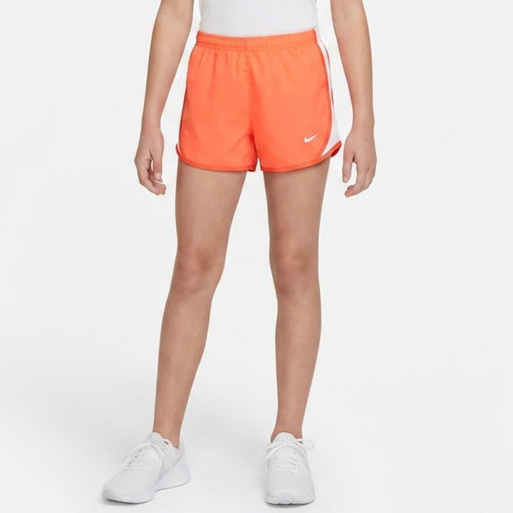 Nike Kids Dri-FIT Tempo Running Shorts Orange White Size Large L