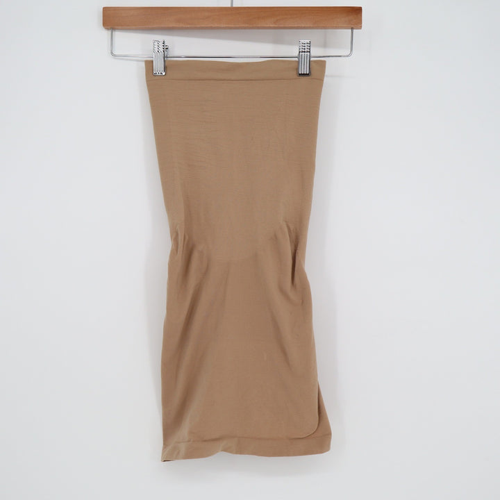 Spanx Power Conceal-Her High-Waisted Mid-Thigh Shapewear Shorts Tan Nude Medium