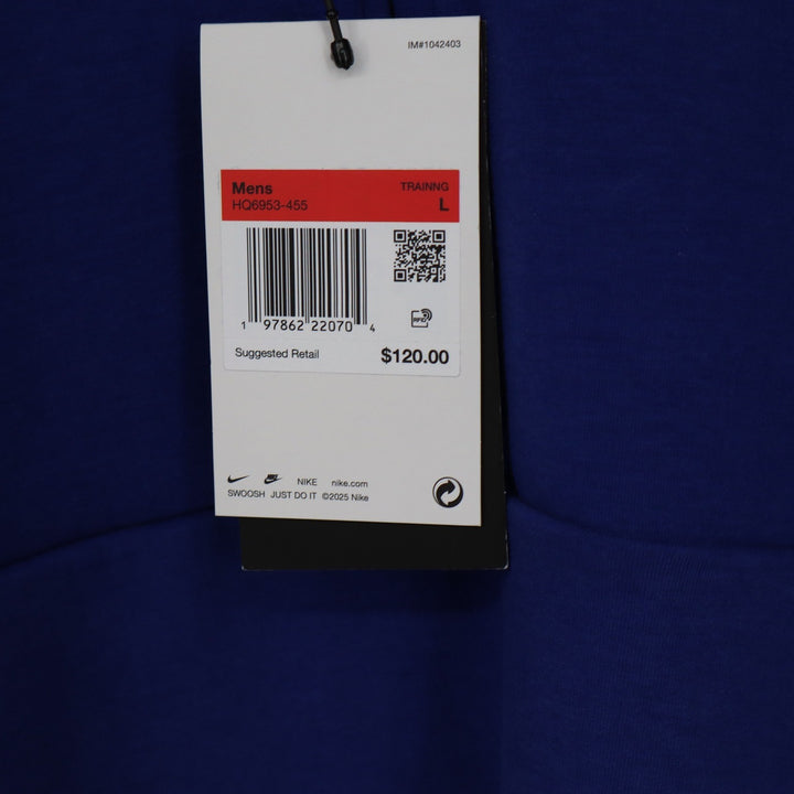 Nike Mens Dri-FIT 24.7 Training Half Zip Pullover Royal Blue Large