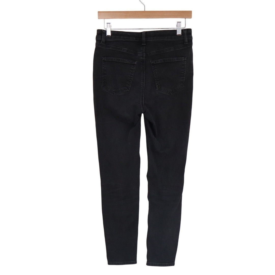 Talbots Flawless High Rise Jegging Ankle Jeans Black Womens 4P Petite