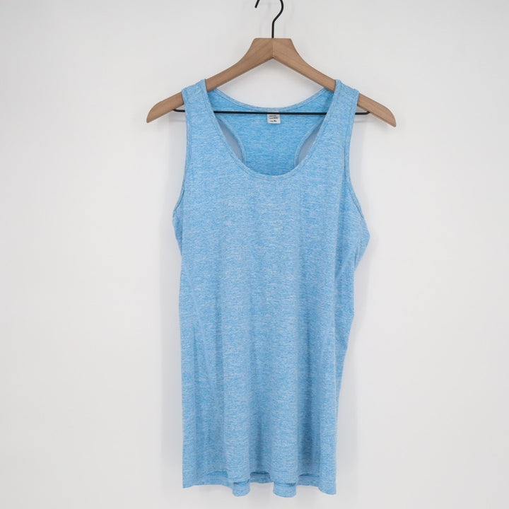 Neleus Tank Top Womens XL Blue Space Dye Racerback Scoop Neck Pullover Active