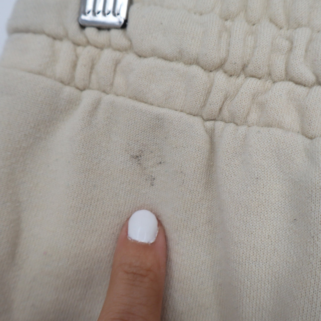 Forever 21 Womens Large Cream Beige Jogger Sweatpants High Rise Elastic Waist L