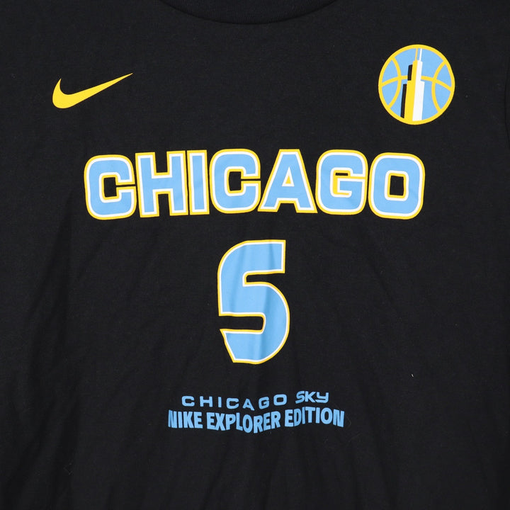 Nike Chicago Sky Angel Reese 5 Explorer Edition Youth T-Shirt Black L 14/16