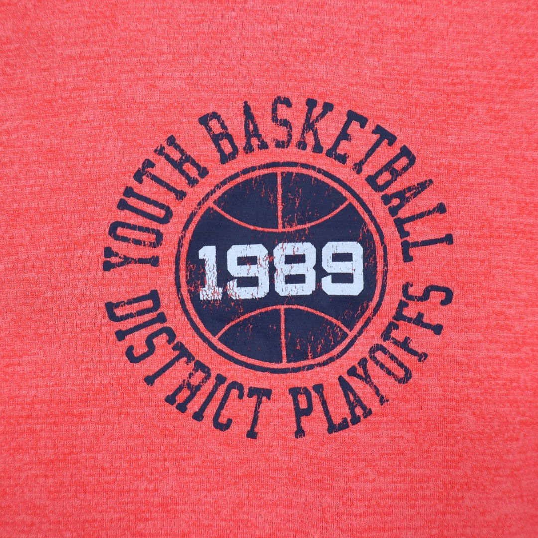 DSG Boys XL 18 Pieced Graphic Movement Tee Cabana Coral Navy Basketball 1989