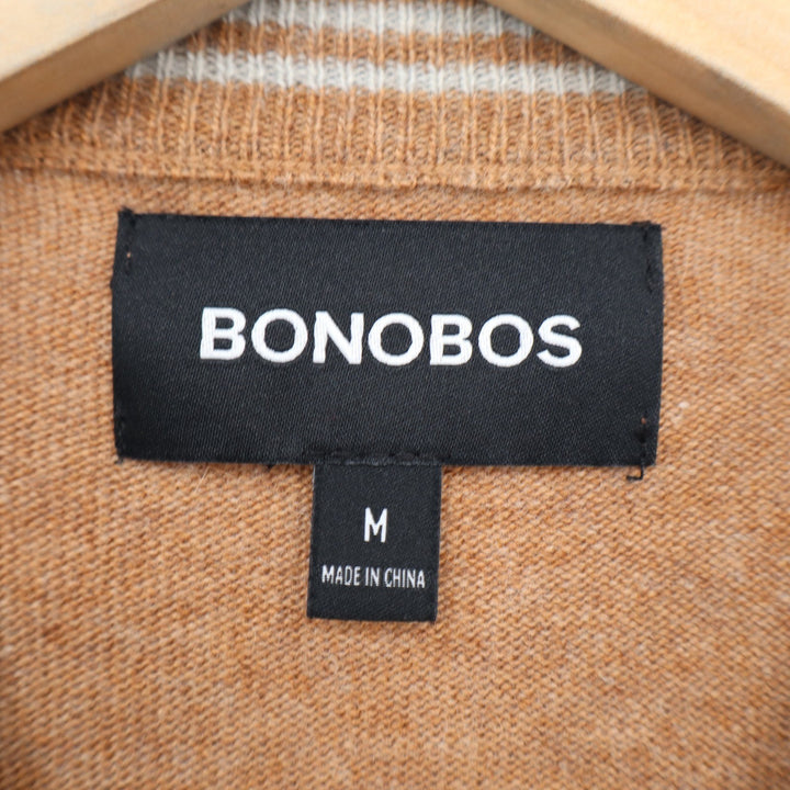 Bonobos Mens Hummingbird Merino Wool Alpaca Blend Sweater Brown Size M