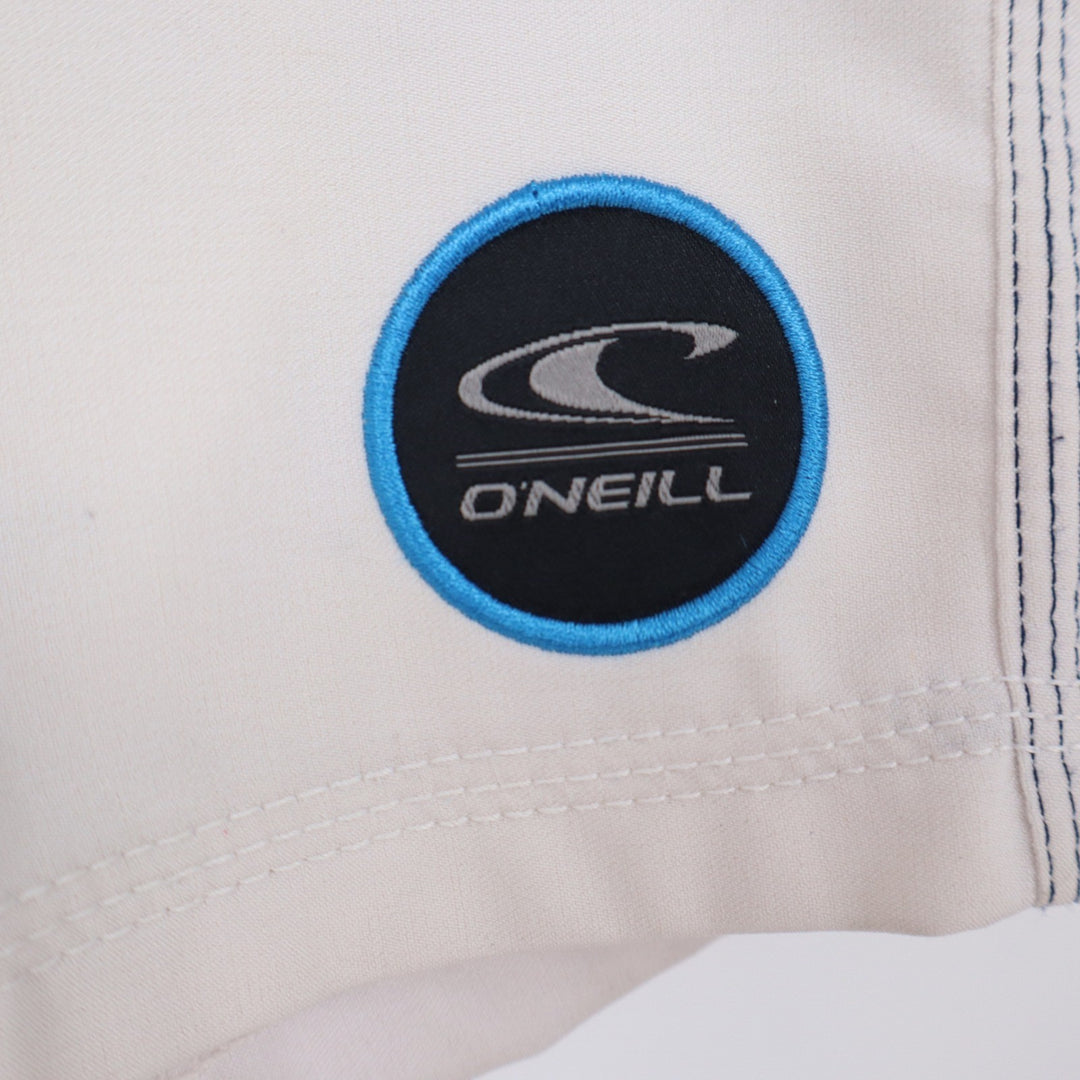 O'Neill Boardshorts Mens 40 Hyperfreak Blue White Striped Stretch Good
