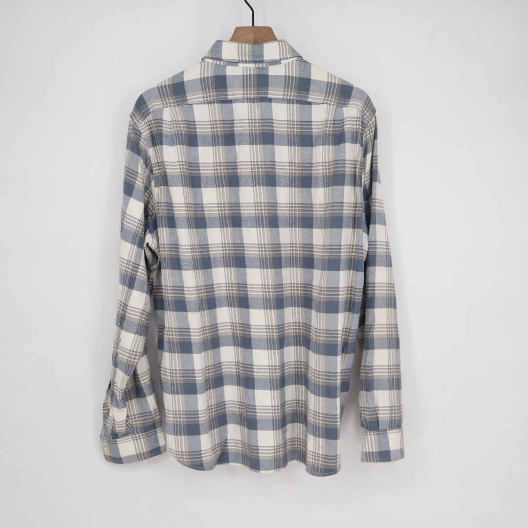 J. Crew Flannel Shirt Mens Large Multicolor Plaid Cotton Casual Wear Button Up
