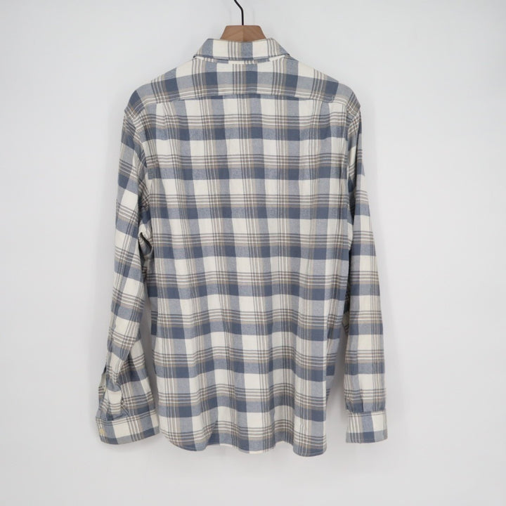 J. Crew Flannel Shirt Mens Large Multicolor Plaid Cotton Casual Wear Button Up
