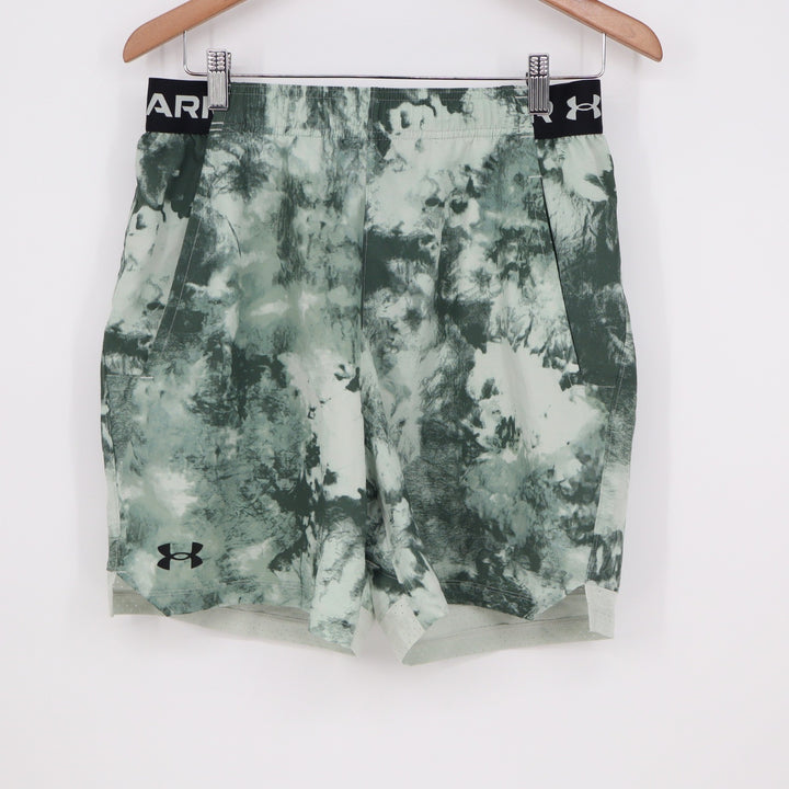 Under Armour Mens Vanish Woven 6in Printed Shorts Green Abstract M
