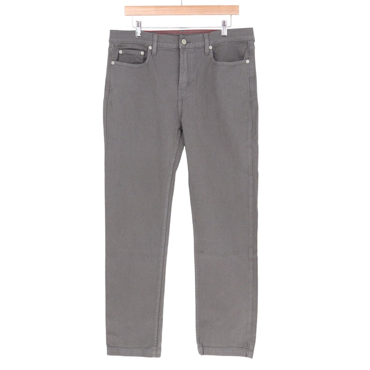 American Giant Roughneck Pants Men 34x32 Gray Cotton Stretch 5-Pockets Straight
