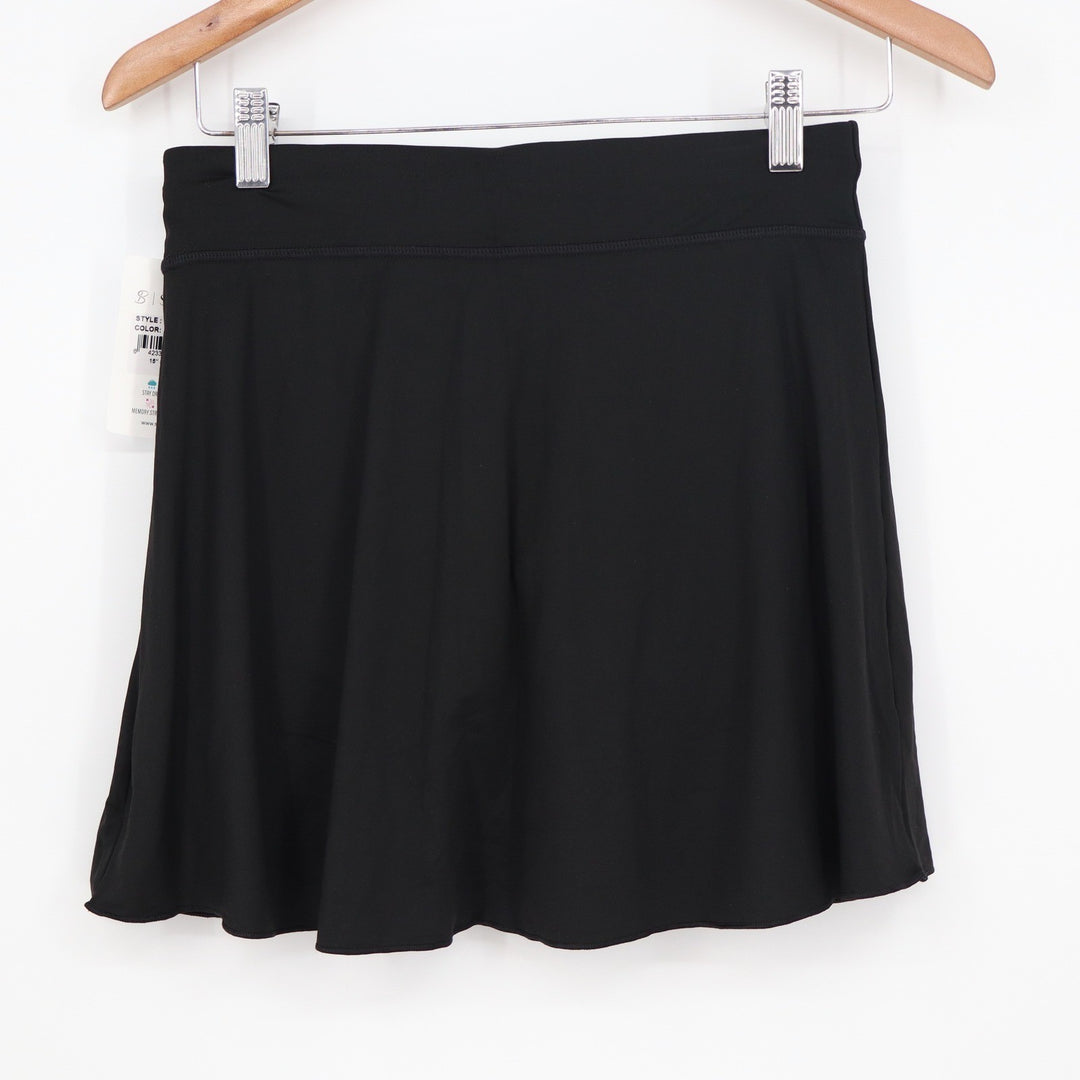 Sofibella 7007 15" Athletic Skort Black XS UPF 50 Moisture Wicking Tennis Golf