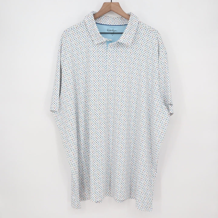 Walter Hagen Mens 3X Golf Polo Shirt Beach Ball Cocktail Print Short Sleeve