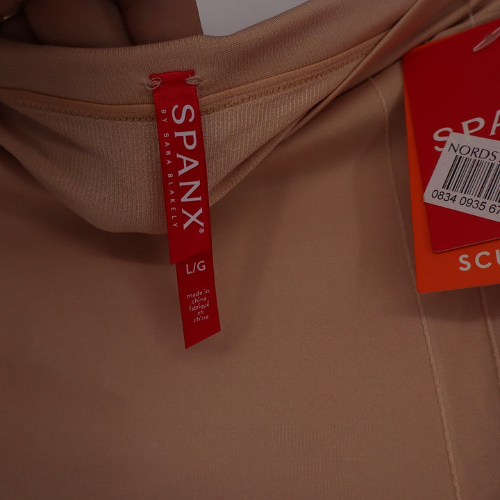 Spanx Sculpt High Waisted Mid Thigh Shaper Nude Beige Large KL00746 NEW