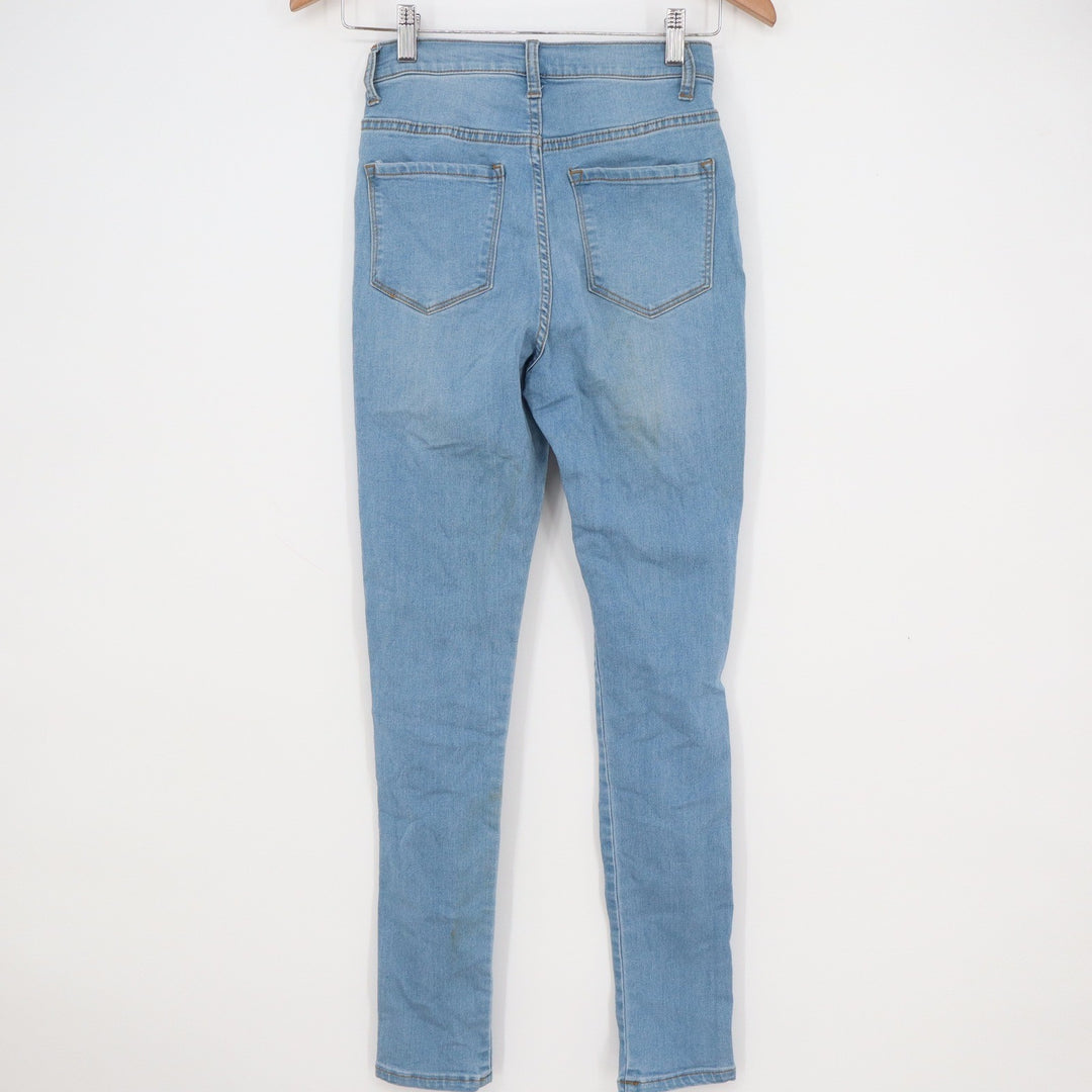 Fashion Nova Womens High Rise Skinny Jeans Light Wash Blue Size 5