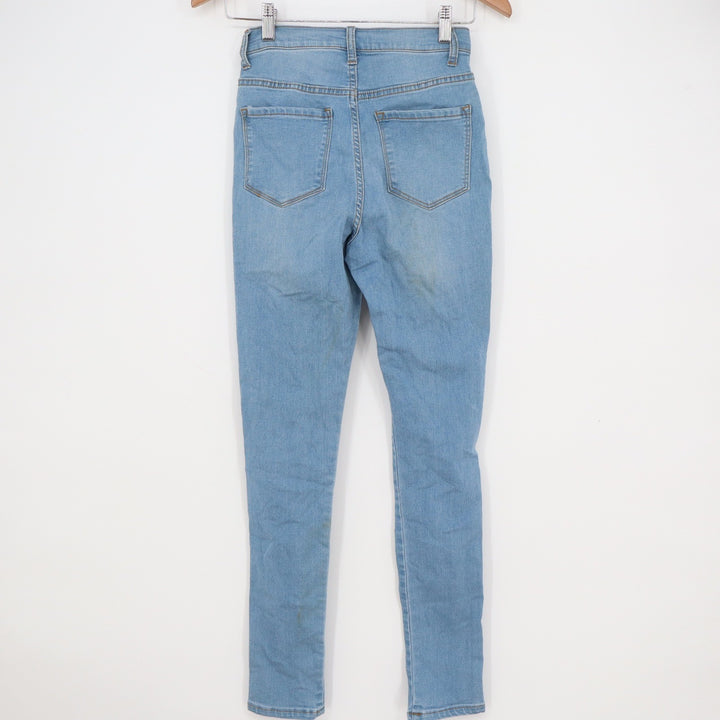 Fashion Nova Womens High Rise Skinny Jeans Light Wash Blue Size 5