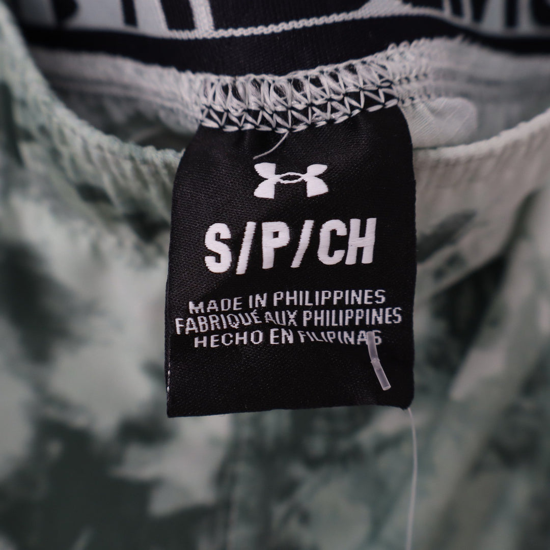 Under Armour Mens Vanish Woven 6in Printed Shorts Green White Size S