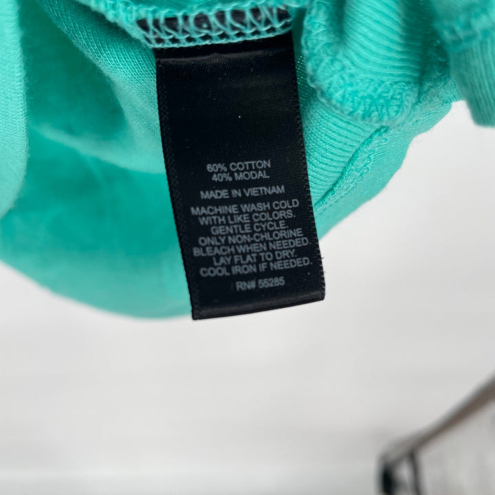 EXPRESS Teal 3/4 Sleeve Boat Neck Pocket Tee Top Women's Size SP