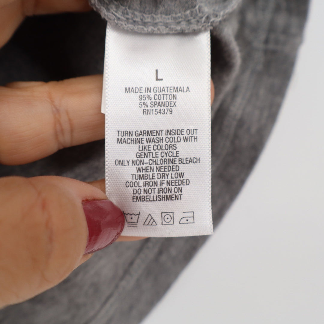 Aeropostale Camisole Womens L Shelf Bra Cami Grey Adjustable Straps Excellent