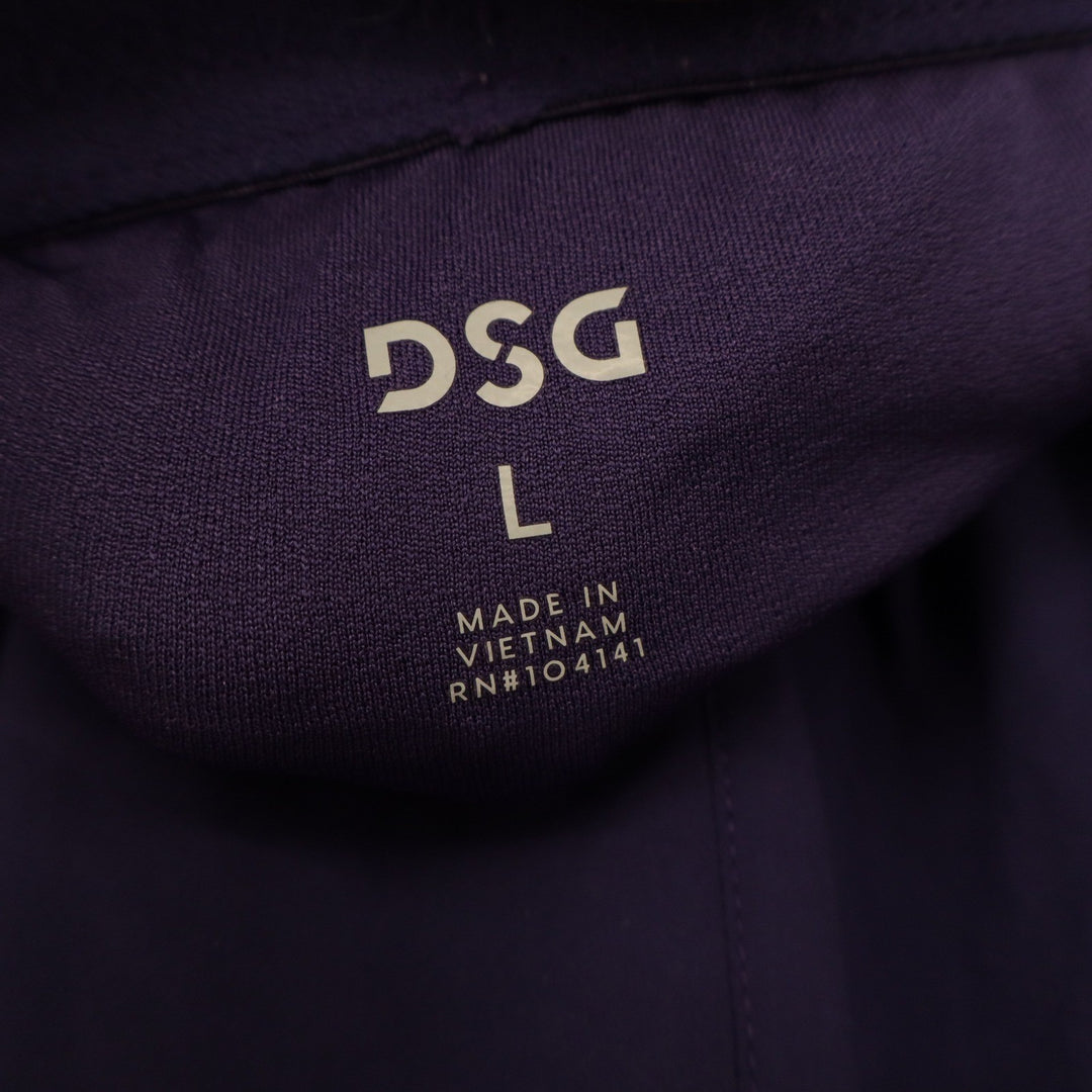 DSG Mens Purple Performance Running Shorts L Liner Reflective Training 5 Inseam