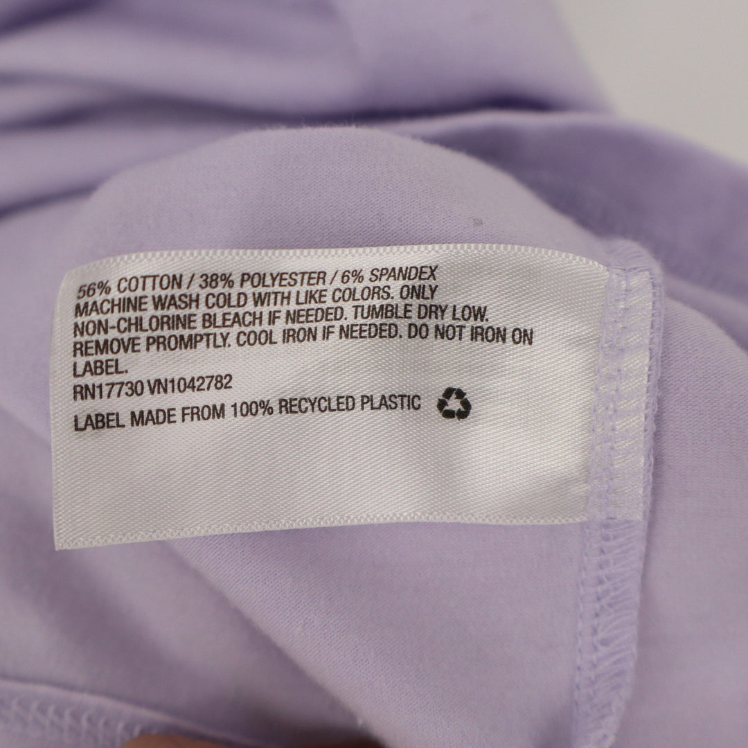 A New Day Lavender Purple V-Neck Ruffle Drop Waist Mini Dress Large